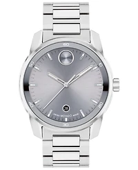 Movado Men's Swiss Bold Verso Stainless Steel Bracelet Watch 42mm
