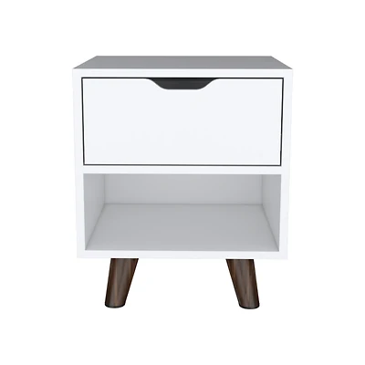 Simplie Fun Nightstand Carleen, Bedroom, White