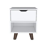 Simplie Fun Nightstand Carleen, Bedroom, White