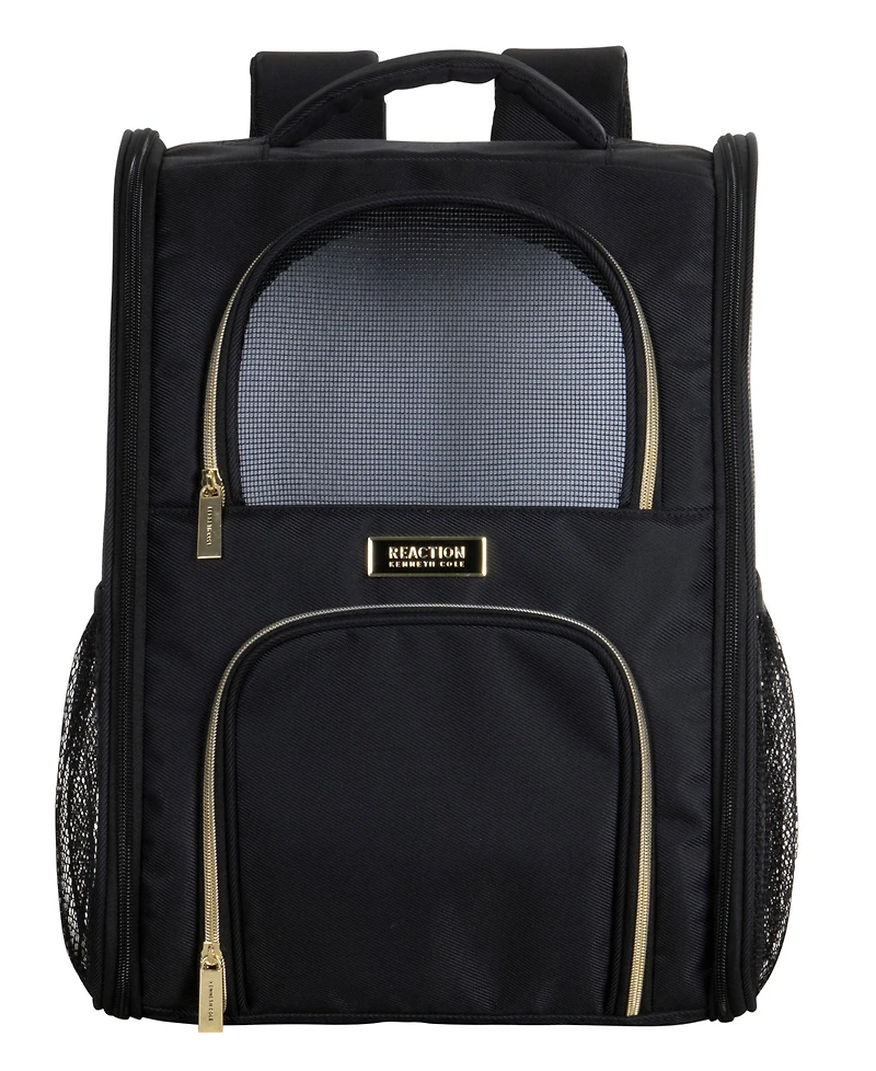 Soft Sided Multi-Entry Collapsible Travel Pet Carrier Backpack With Removable Lining