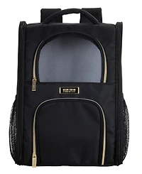 Soft Sided Multi-Entry Collapsible Travel Pet Carrier Backpack With Removable Lining