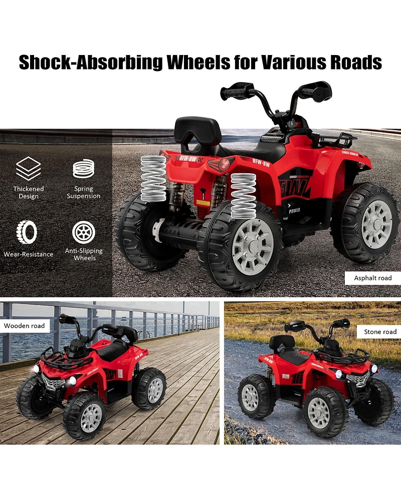 12V Kids Ride On Atv 4 Wheeler with MP3 and Headlights
