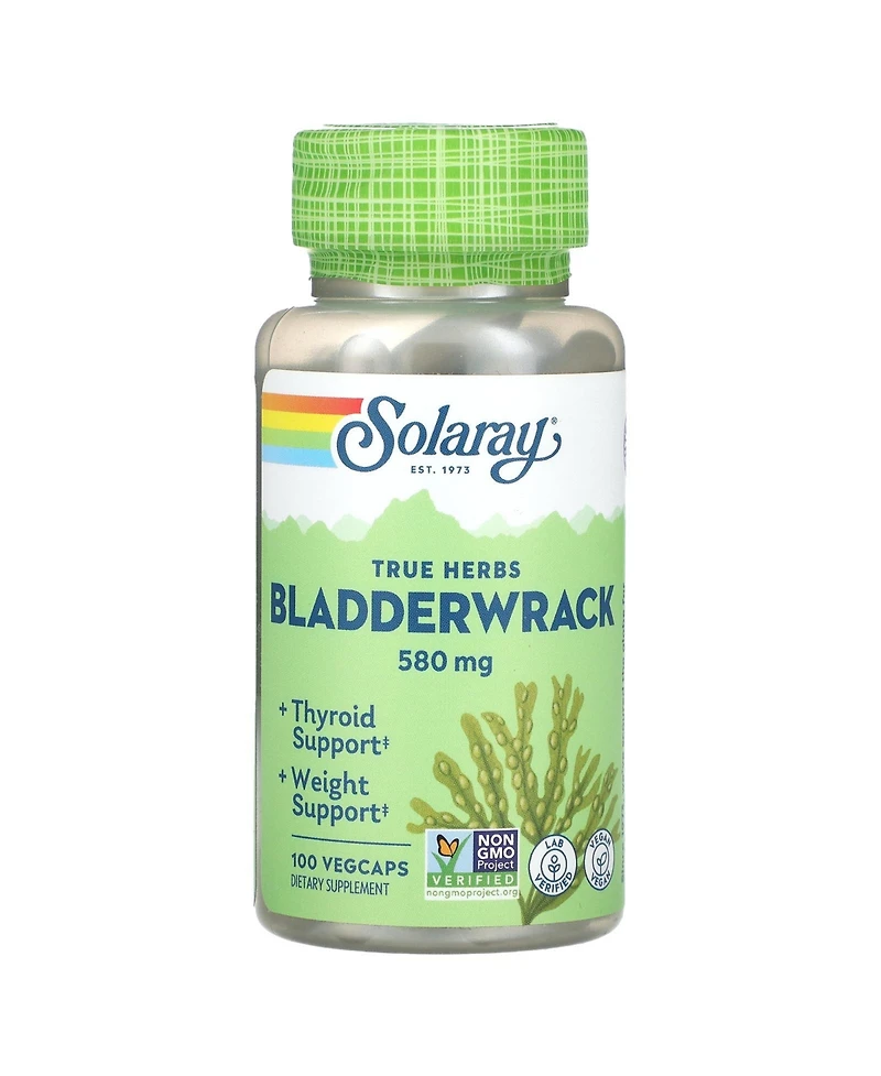 Solaray True Herbs Bladderwrack 580 mg - 100 VegCaps