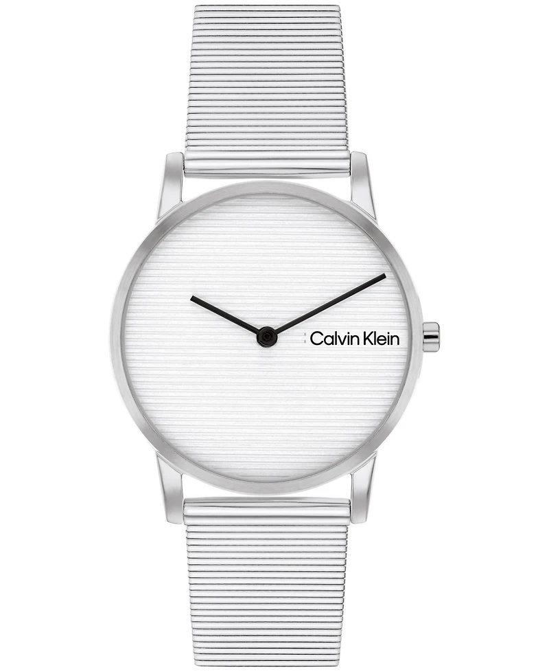 Calvin Klein Women's Ck Feel Stainless Steel Mesh Watch 30mm