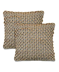 Boho Living Jada Jute Decorative Pillows 2 Piece Set, 20" x