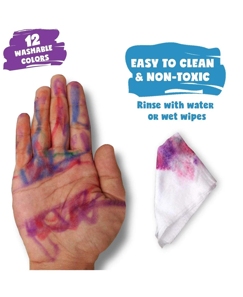 Not Your Ordinary Crayons, 3 in 1 Extraordinary Bolder Crayons, Pastel and Watercolor Effects (12 Colors)