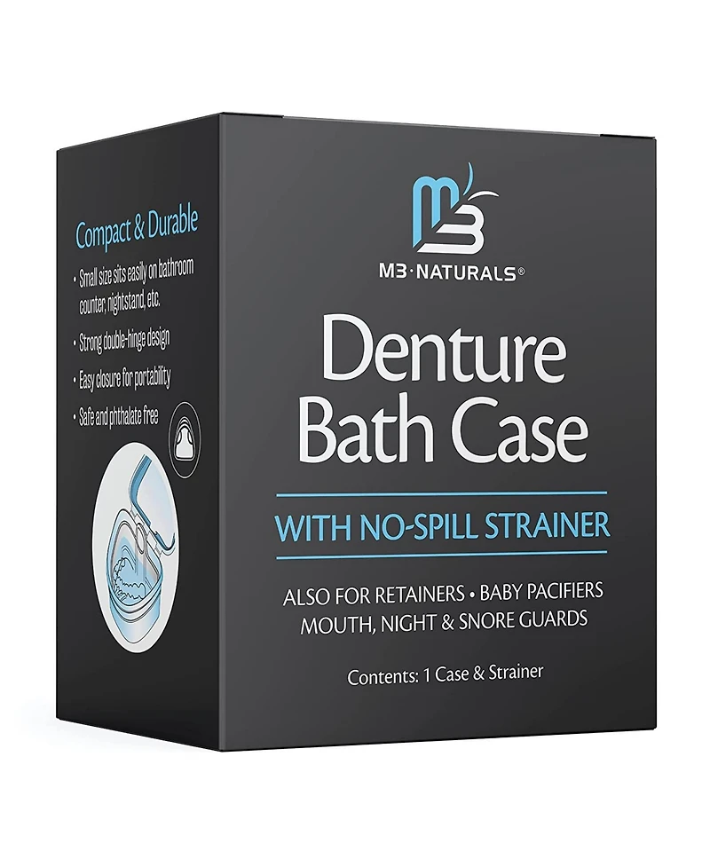 M3 Denture Bath Case | Retainer Case, Denture Case, Denture Cleaner Cup