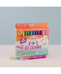 Not Your Ordinary Crayons, 3 in 1 Extraordinary Bolder Crayons, Pastel and Watercolor Effects (12 Colors)