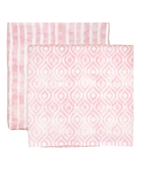 Amor Bebe Baby Girls Luxury Plush Baby Blankets, 3 Piece Gift Set