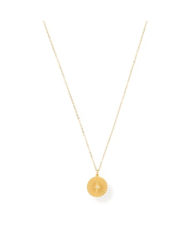 Ellie Vail Rue Sunburst Disc Necklace