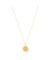 Ellie Vail Rue Sunburst Disc Necklace
