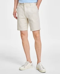 Nautica Men's Classic-Fit Stretch Flat-Front 6" Chino Deck Shorts