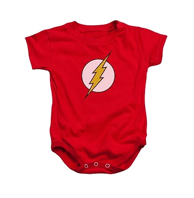 Flash Baby Girls Dc Baby-Girls Comics Logo Snapsuit