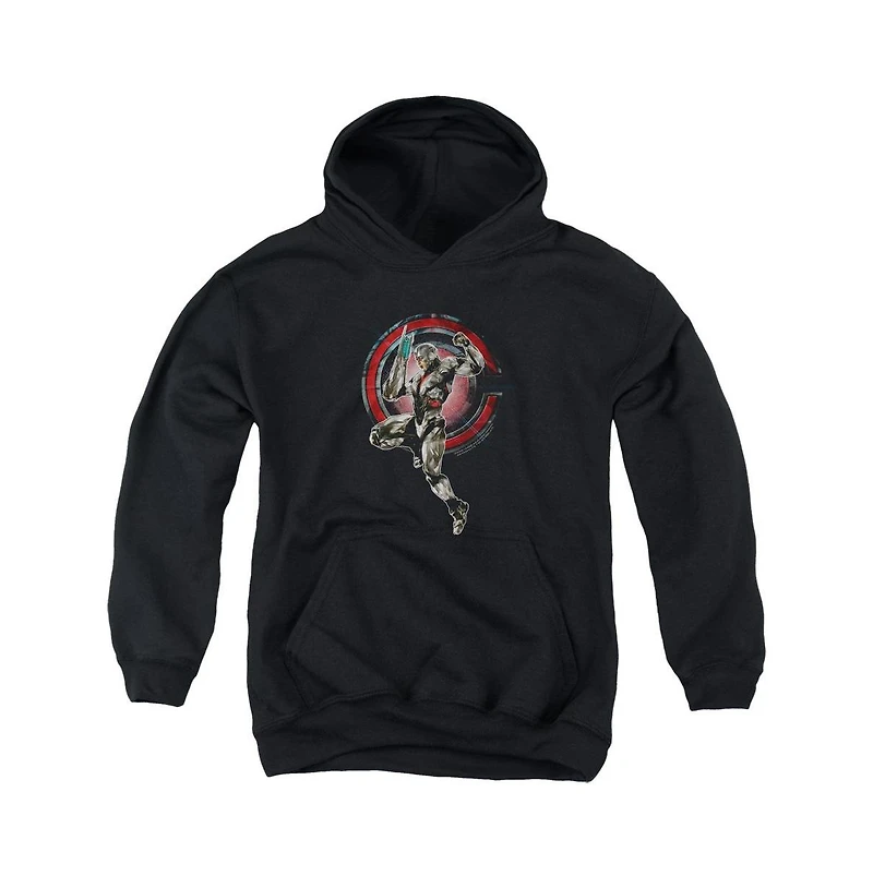 Justice League Movie Youth Cyborg Pull Over Hoodie / Hooded Sweatshirt