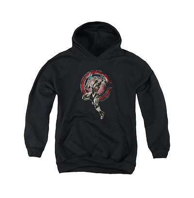 Justice League Movie Youth Cyborg Pull Over Hoodie / Hooded Sweatshirt