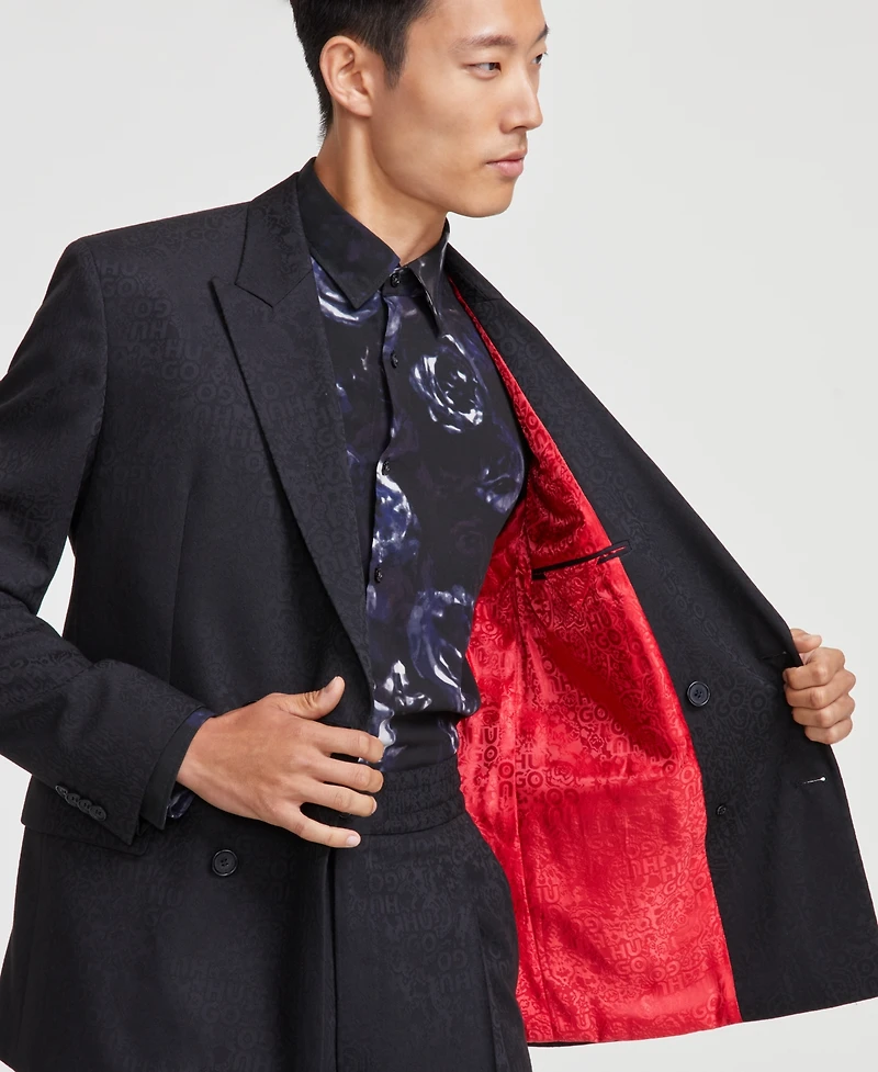 Hugo by Boss Men's Modern-Fit Double-Breasted Suit Separate Jacket
