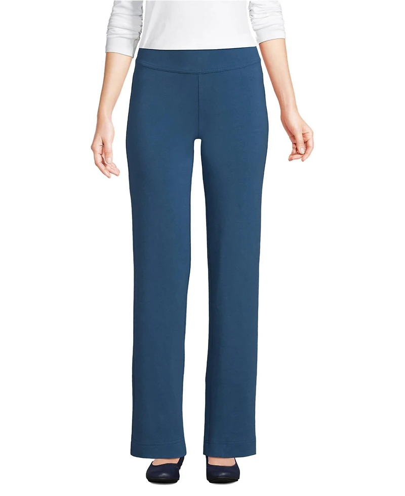 Lands' End Women's Tall Starfish Mid Rise Straight Leg Pants