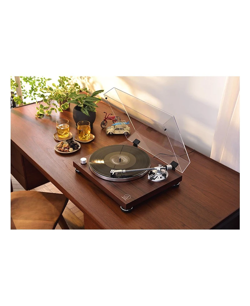 Audio-Technica At-LPW50BT-rw Wireless Belt-Drive Turntable with Bluetooth (Rosewood)