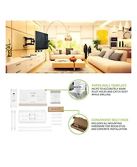 Kanto PDX650 Articulating Full Motion Tv Mount for 37" - 75" Tv