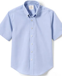 Lands' End Little Boys Short Sleeve No Iron Pinpoint Dress Shirt
