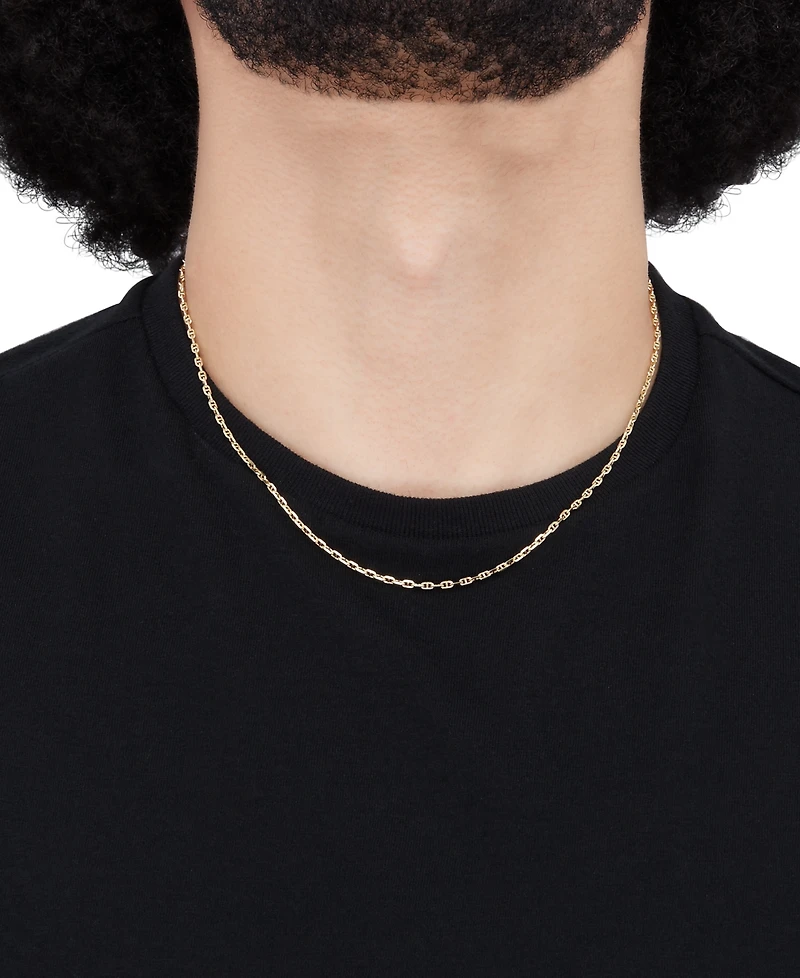 Italian Gold Polished Mariner Link 18" Chain Necklace (2mm) in 10k Gold