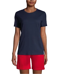 Lands' End Women's Tall Short Sleeve Feminine Fit Essential T-shirt