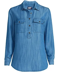 Lands' End Women's Tencel Fiber Popover Top