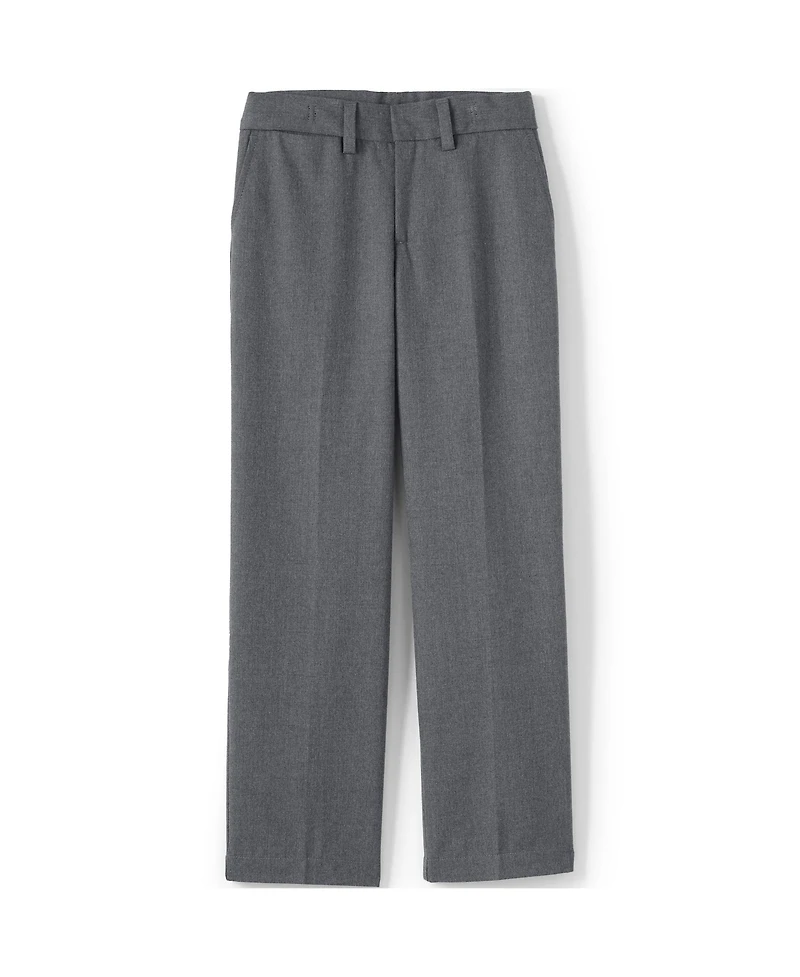 Lands' End Big Boys Plain Front Dress Pants