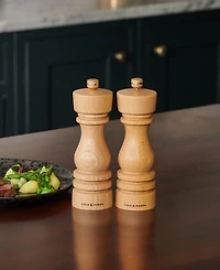 Cole Mason London 7" Wooden Salt & Pepper Mill Gift Set