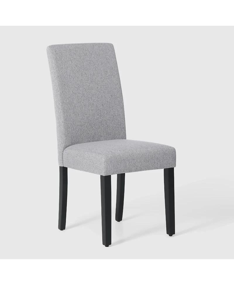 WestinTrends Upholstered Linen Fabric Dining Chair