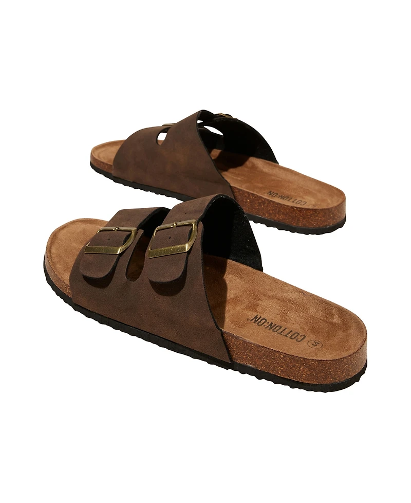 Cotton On Men's Double Buckle Sandal