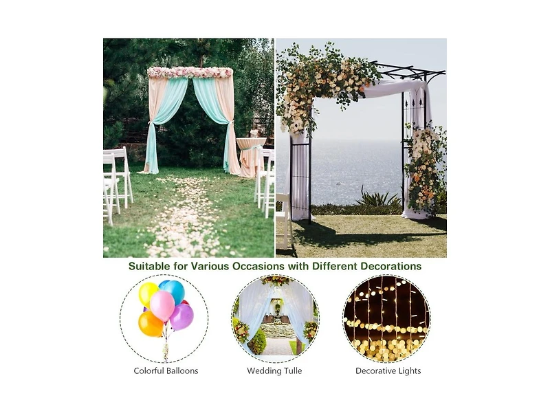 Slickblue Metal Garden Arch for Various Climbing Plant