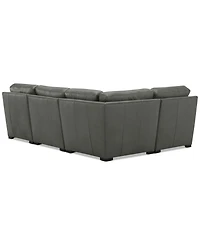 Radley 101" 4-Pc. Leather Corner Sectional, Created for Macy's