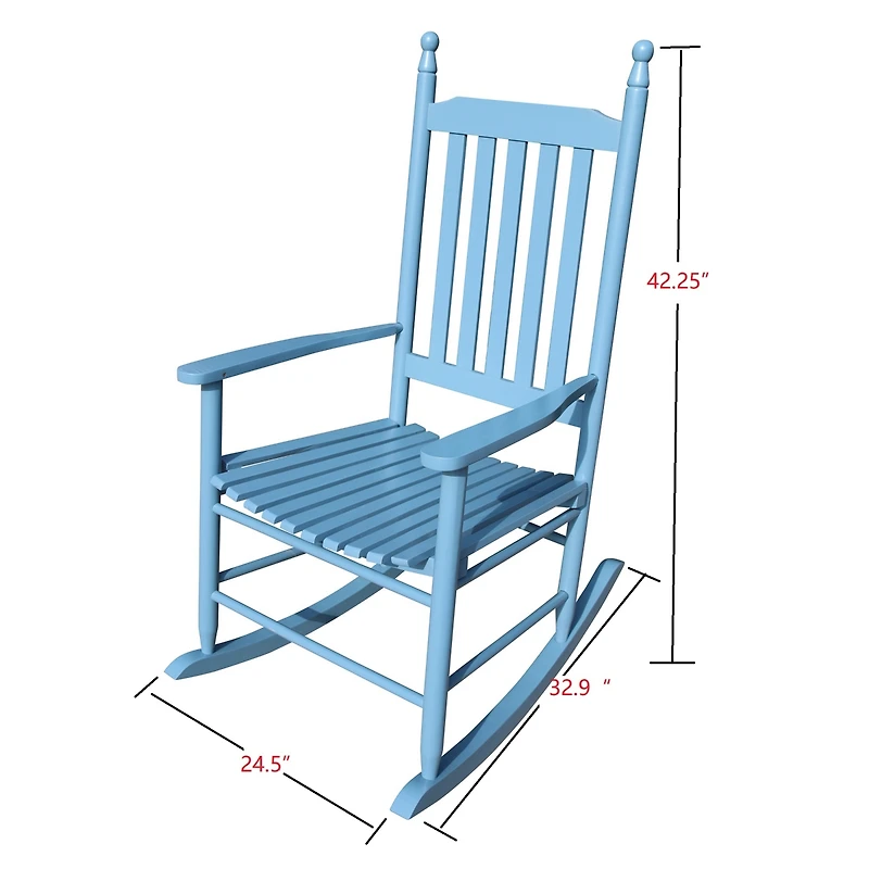 Streamdale Wooden Porch Rocker Chair Iv