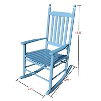 Streamdale Wooden Porch Rocker Chair Iv