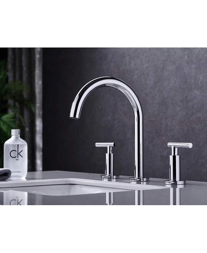 Streamdale Furniture Two Handle High Arc Widespread Bathroom Sink Faucet 3 Hole