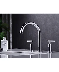 Streamdale Furniture Two Handle High Arc Widespread Bathroom Sink Faucet 3 Hole