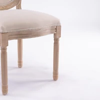 Streamdale Vintage Linen Dining Chair, Set of 2