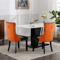 Streamdale Furniture Contemporary Tufted Upholstered Dining Chairs Set