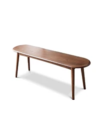 Streamdale Furniture Natural Oak Wood For Dining Bench Table Bench For Living Room