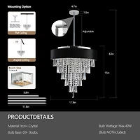 Streamdale Crystal Chandelier Round Luxury Lamp