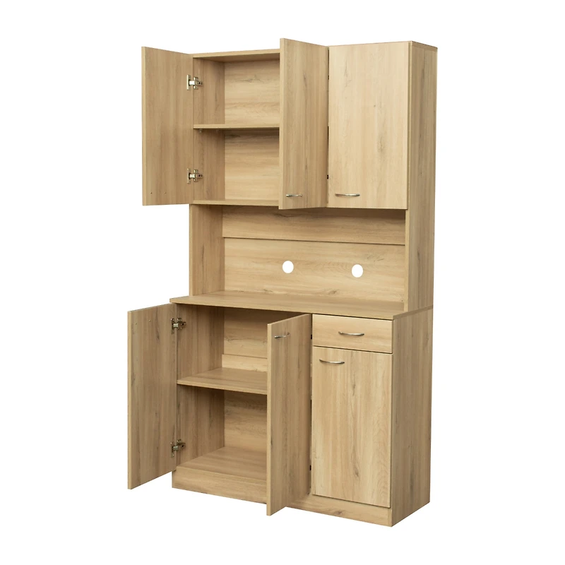 Streamdale 6-Door Kitchen Cabinet with Drawer & Shelves