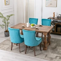 Streamdale Ultra Side Chair Neutral Fabric, Solid Wood
