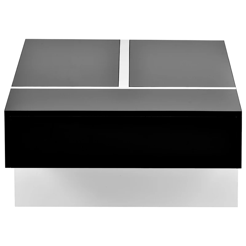 Contemporary Rectangle Design Living Room Furniture, Modern High Gloss Surface Cocktail Table
