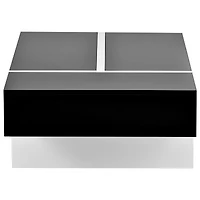 Contemporary Rectangle Design Living Room Furniture, Modern High Gloss Surface Cocktail Table