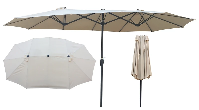 Streamdale Double-Sided Patio Umbrella 15x9FT