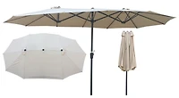Streamdale Double-Sided Patio Umbrella 15x9FT