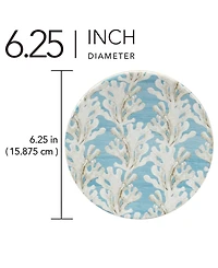 Certified International Beyond the Shore Set of 4 Canape Plates