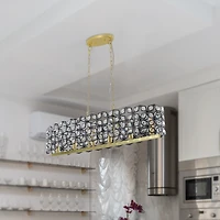 Streamdale Modern Oval Crystal Chandelier