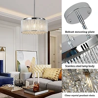 Streamdale Crystal Chandelier Round Luxury Lamp